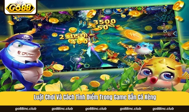 Các loại cá và mức thưởng đa dạng trong game