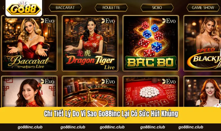 Phần thưởng khủng là điểm mạnh của GO88INC