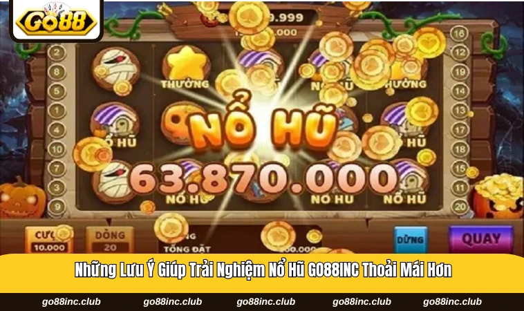 Người chơi nổ hũ GO88INC thư giãn khi trải nghiệm game