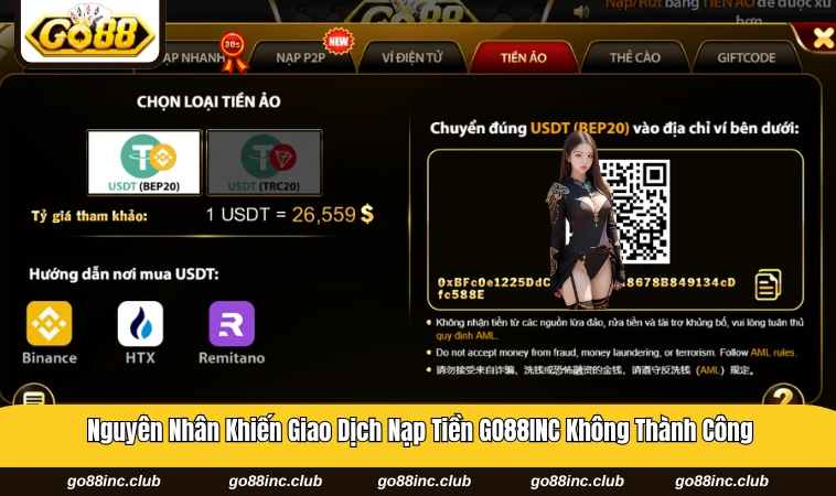 Lỗi thường gặp và cách xử lý khi gặp sự cố tại GO88INC