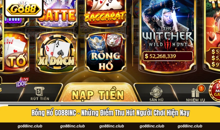 Rồng Hổ GO88INC - Những Điểm Thu Hút Người Chơi Hiện Nay 1 Rồng hổ GO88INC